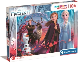 Puzzel 104 stukjes CLEMENTONI FROZEN 2 – super color