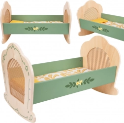 Houten Vintage Wieg voor Poppen