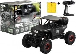 RC auto jeep 1:18 zwart