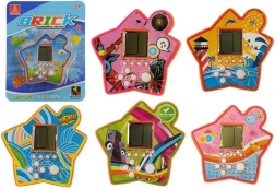 Pocket elektronische Tetris-spel in de vorm van een ster – oranje