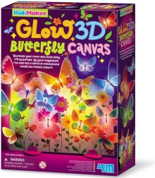 KidzMaker lichtgevend 3D vlindercanvas