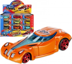 Metalen raceautootje 8 cm