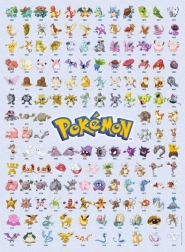 Puzzel van de eerste 151 Pokémon 500 stukjes