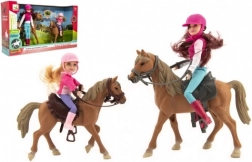Set Jockeys met Paarden Play Together