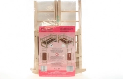 Houten wiegje voor poppen