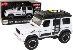 Witte terreinwagen 1:14 met geluid en licht