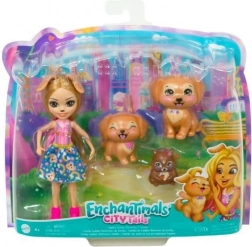Enchantimals pop Gerika Golden Retriever met puppy’s en eekhoorn