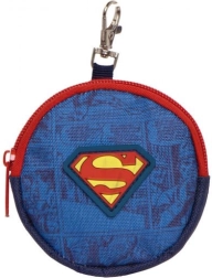 Ronde Superman muntenportemonnee 9 × 9 × 2 cm