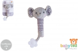 pluchen rammelaar en bijtring olifant BABYTED 25 cm