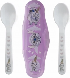 Set kinderschepjes met etui Lilo en Stitch