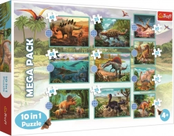 Puzzel 10-in-1 dinosaurussen