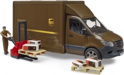 UPS Bruder MB Sprinter bestelwagen met figuur en accessoires