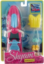 Waterscooter voor poppen – set met reddingsvest en accessoires