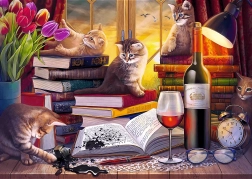 Puzzel 2000 – kattenavond Trefl