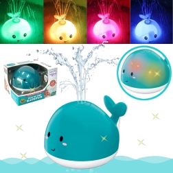 Badkuipspeelgoed Woopie walvis met fontein, blauw
