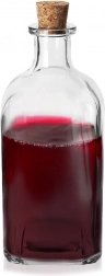 Glazen fles met kurk 530 ml