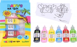 Glasverf met contour en sjablonen 5+1