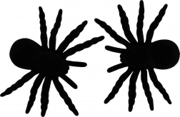 Decoratieve spinnen 11 cm – set van 2 stuks