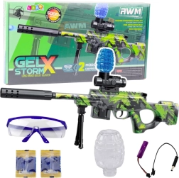 AWM-karabijn voor waterbolletjes groen met bril 61 cm