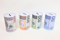Metalen spaarpot PLN