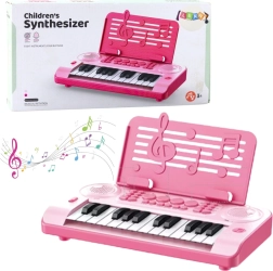 Elektronische educatieve piano voor kinderen, 24 toetsen, roze