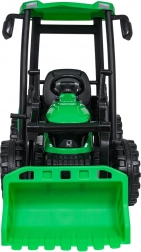 elektrische tractor met aanhanger mega d68 groen