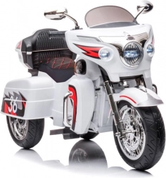 Elektrische kinderdrietrike Goldwing wit