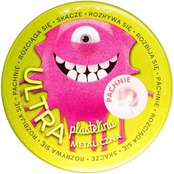 Geurende ultra klei roze metallic met suikerspin geur 128 g