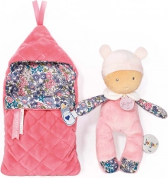 Doudou Jolijou baby in insteek-slaapzak 20 cm – Roze