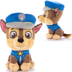 Pluchen knuffel PAW PATROL Chase in kersttrui 18 cm
