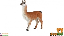 Plastic alpaca-figuur 12 cm