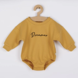 Baby baggy jogger-body Koala Dreamer mosterdgeel