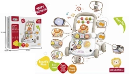 Interactieve babyloopwagen in de vorm van een leeuw