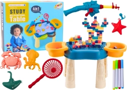 Multifunctionele tafel 4-in-1 blauw