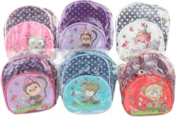 Kinderhandtas met diertje met twee vakken