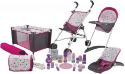 Grote speelset met accessoires voor poppen, 21 stuks