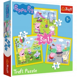 Puzzel 3-in-1 – PEPPA BIG – Pepa’s vrolijke dag