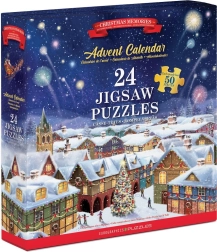 Puzzel adventskalender: kerstherinneringen 24×50 stukjes EUROGRAPHICS