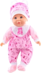 Baby met geluiden 30 cm – roze outfit