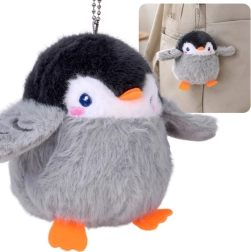 Pluchen hanger pinguïn Edek met pieper voor aan de rugzak 11 cm - 1 stuk