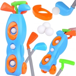 Kinder minigolf met verrijdbare standaard en accessoires