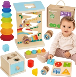 Montessori educatieve sensorische box 6-in-1 Woopie Green