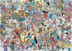 Puzzel Bij de kapper 1000 stukjes van Jan van Haasteren