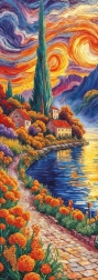 Panoramische puzzel Richting de cipres 1000 stukjes ART PUZZLE