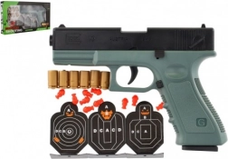 Speelgoedpistool met schuimrubberen kogels en doelwitten