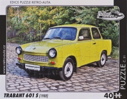 Retro auto puzzel Trabant 601 S 40 stukjes