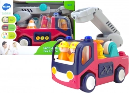 Interactieve brandweerwagen voor kinderen met geluiden en lichtjes