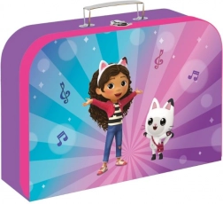 Kinder gelamineerd koffertje met GABBY'S DOLLHOUSE-motief 34 × 23 × 10 cm