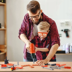 Woopie mobiele 2-in-1 gereedschapskoffer voor kinderen, 65-delig