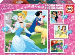 Educa puzzel Disney prinsessen 4-in-1 voor kinderen (12–25 stukjes)
